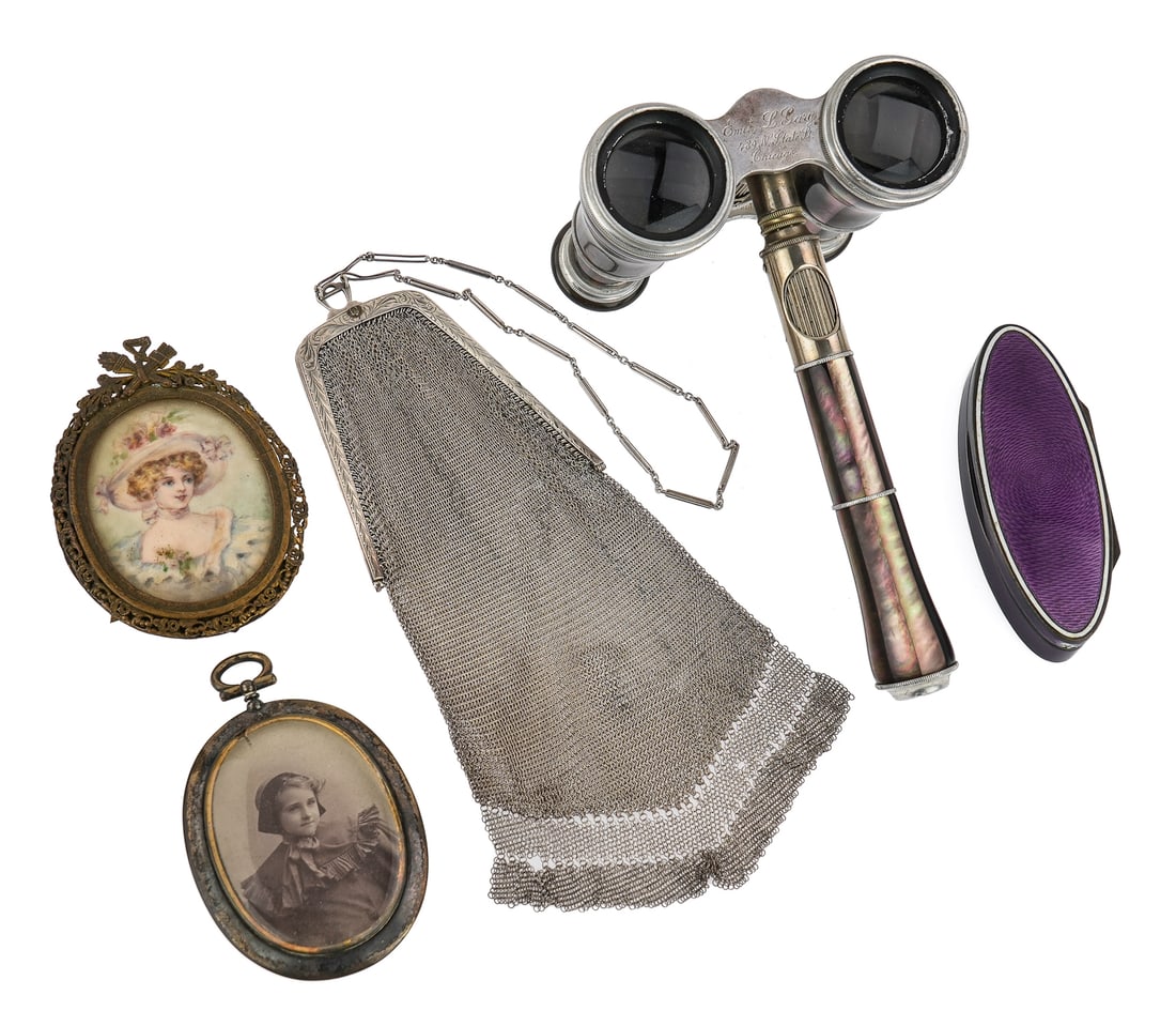 Opera Glasses, Guilloche Box, Mesh Purse, etc. (1 of 12)