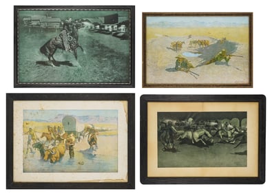 4 Fredrick Remington Prints