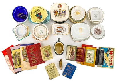 Vintage Game Cards & Ash Trays