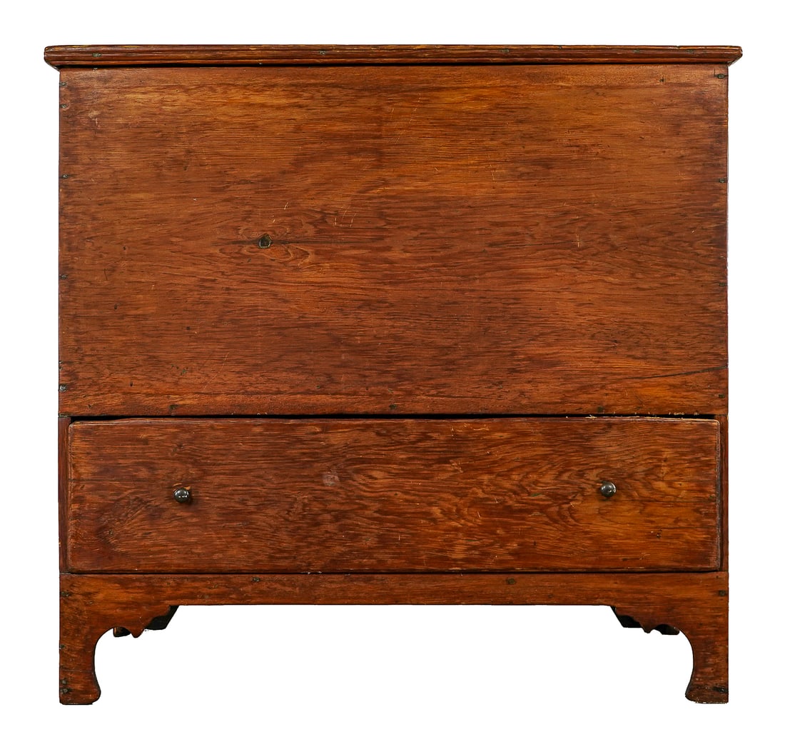 19th c Pine One Drawer Blanket Chest (1 of 7)