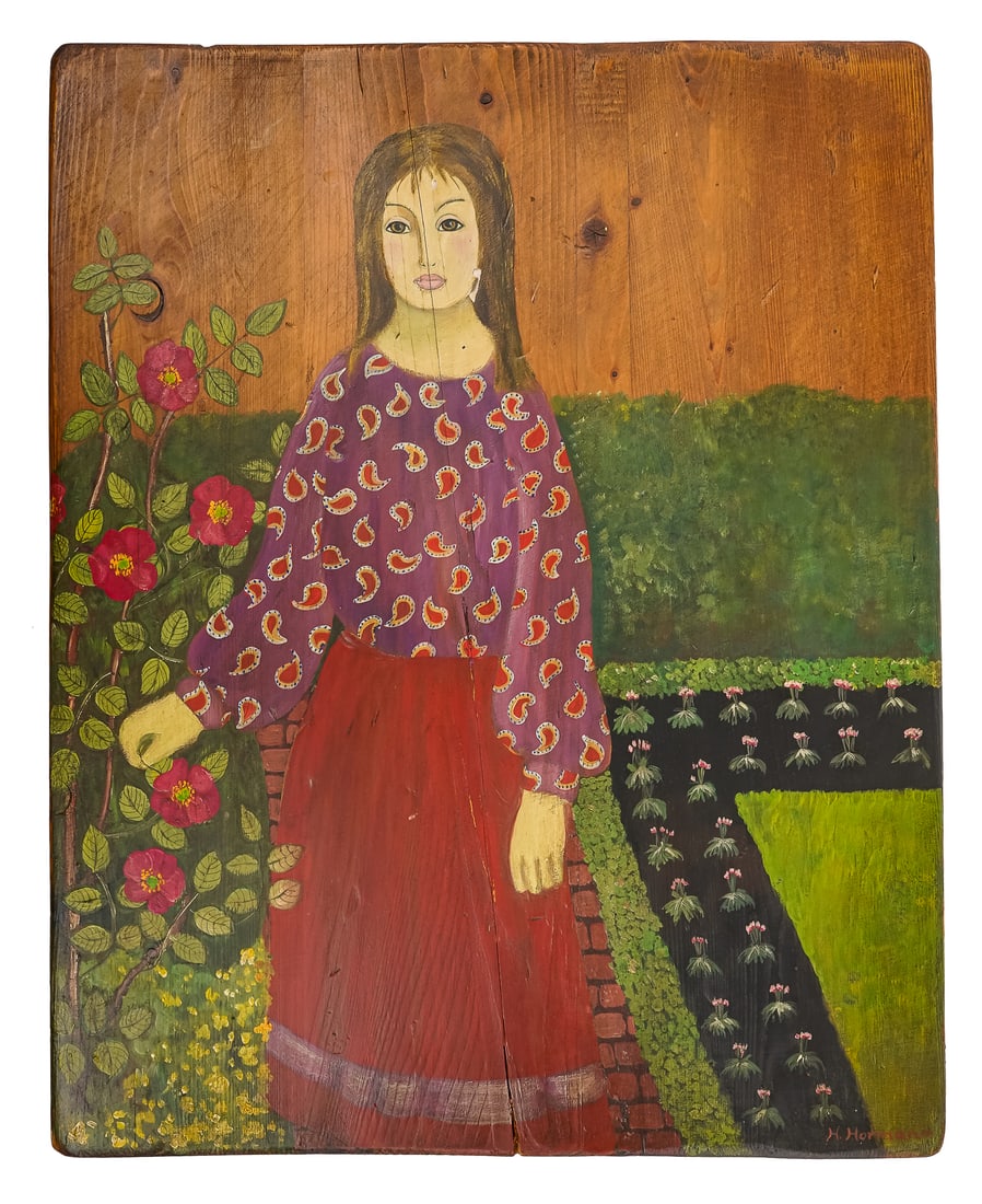 Helga Hormann (DE 1928-2019) Helga at Her Son's Grave (1 of 4)