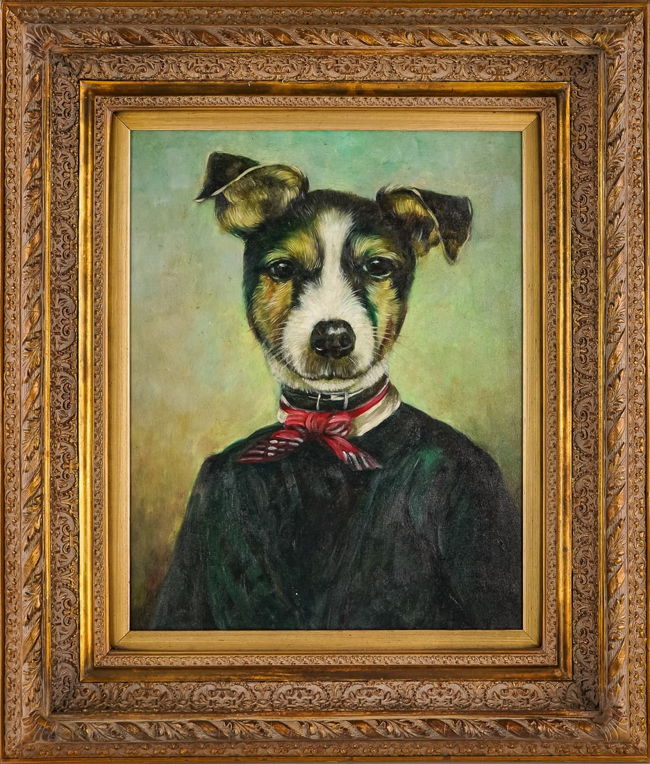 Mid 20th c Comic portrait of a dog (1 of 5)