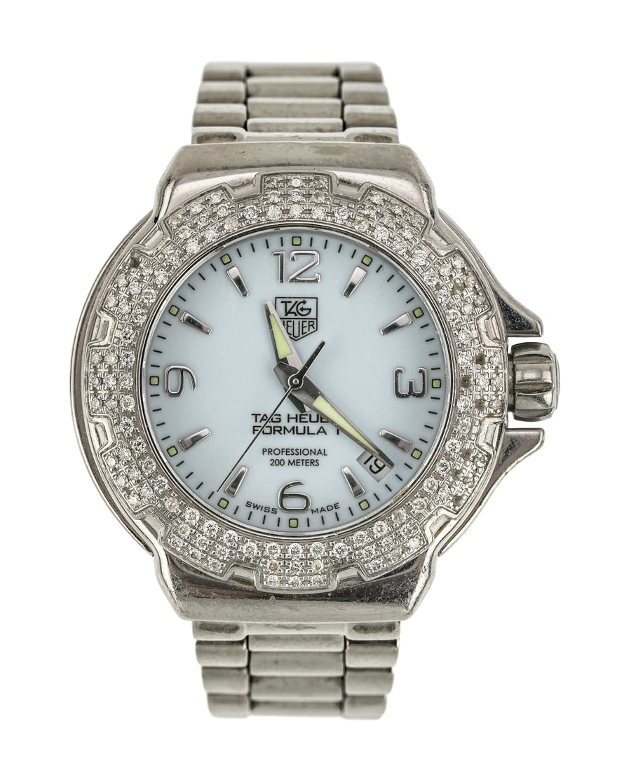 Ladies Tag Heuer Formula 1 Wrist Watch With Diamonds (1 of 5)