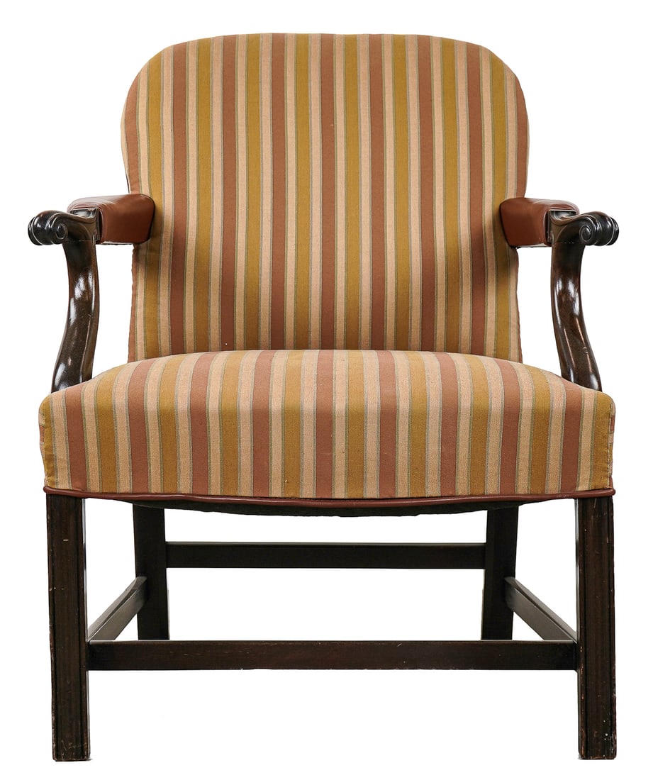 Fine Custom Chippendale Mahogany Armchair (1 of 4)