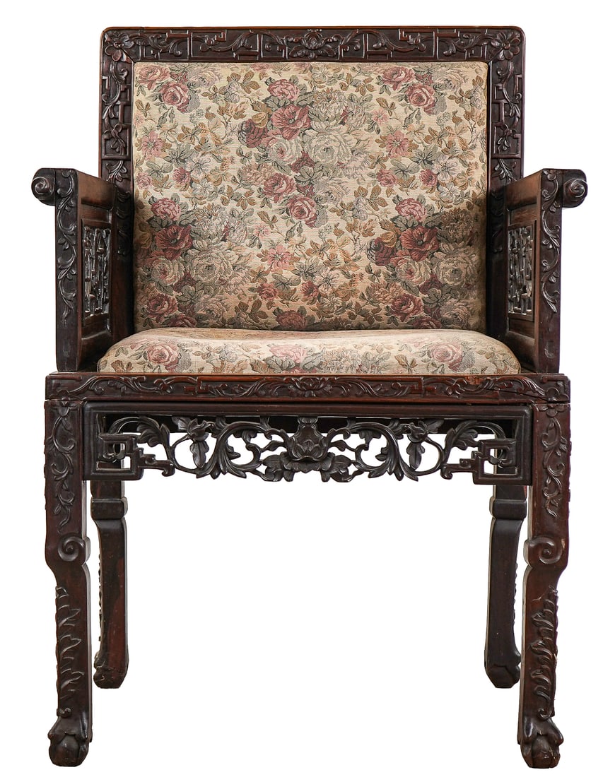 Late 19th c Chinese Armchair (1 of 7)