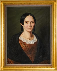 Circa 1850 Portrait of a lady in the manner of Benjamin Mason