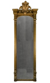 19th c Gilt Gesso Tall Pier Mirror