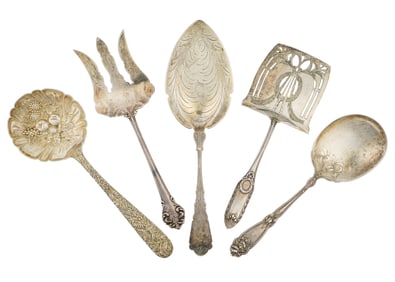 Ornate Sterling Flatware including Kirk Repousse