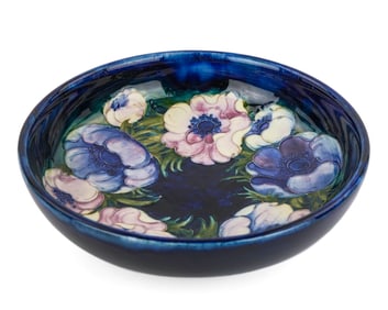 Moorcroft Poppy Art Pottery Centerpiece Bowl