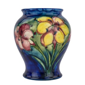 Moorcroft African Lily Pattern Art Pottery Vase