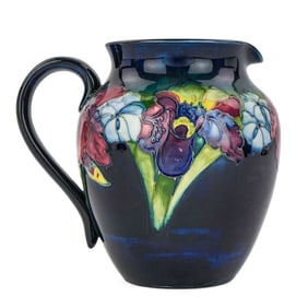 Moorcroft Orchid Pattern Art Pottery Pitcher