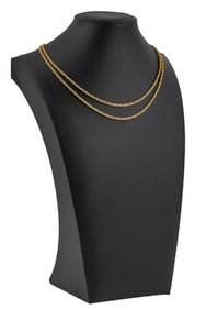 21K Brilliant Yellow Gold Necklace