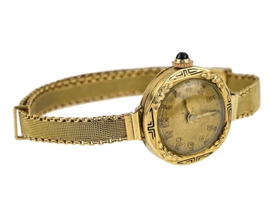 Antique 14k Yellow Gold Ladies Wrist Watch