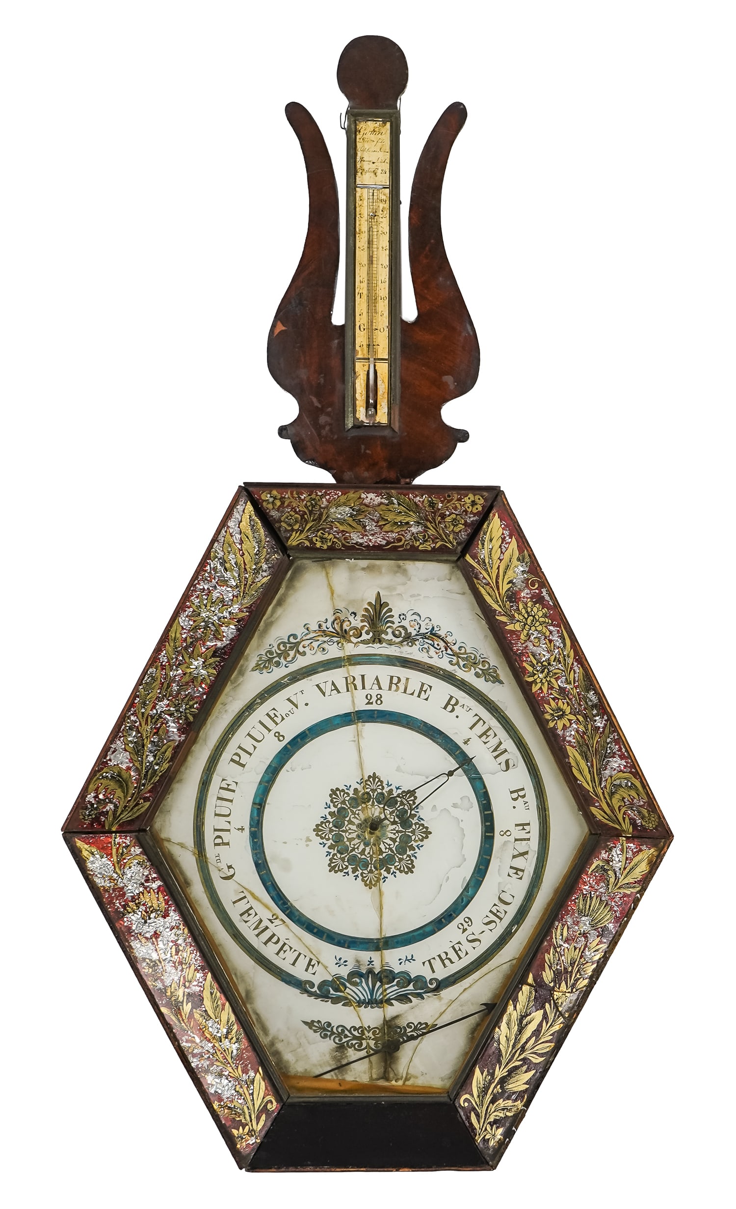 Early 19th c French Barometer signed Cohen pere et Fils (1 of 9)
