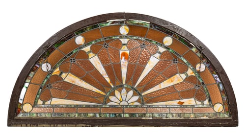 Large Arched Stained Glass Window