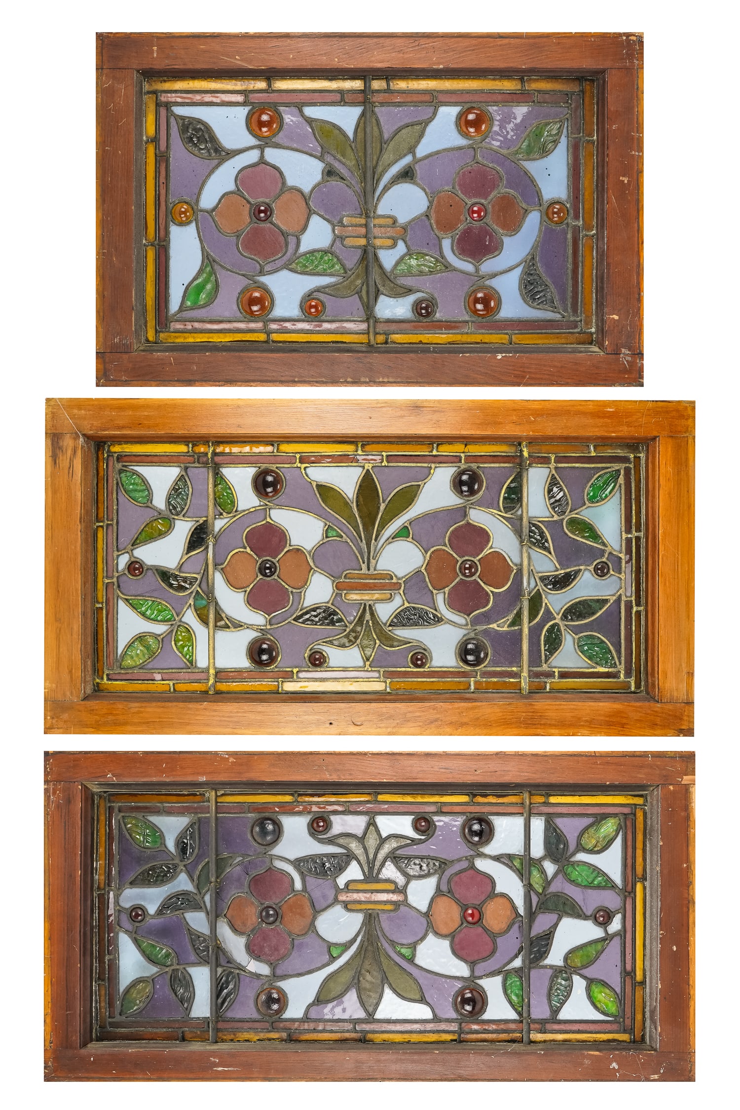 Three Small Stained Glass Windows (1 of 7)