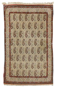 Persian Qum Allover Boteh Area Rug