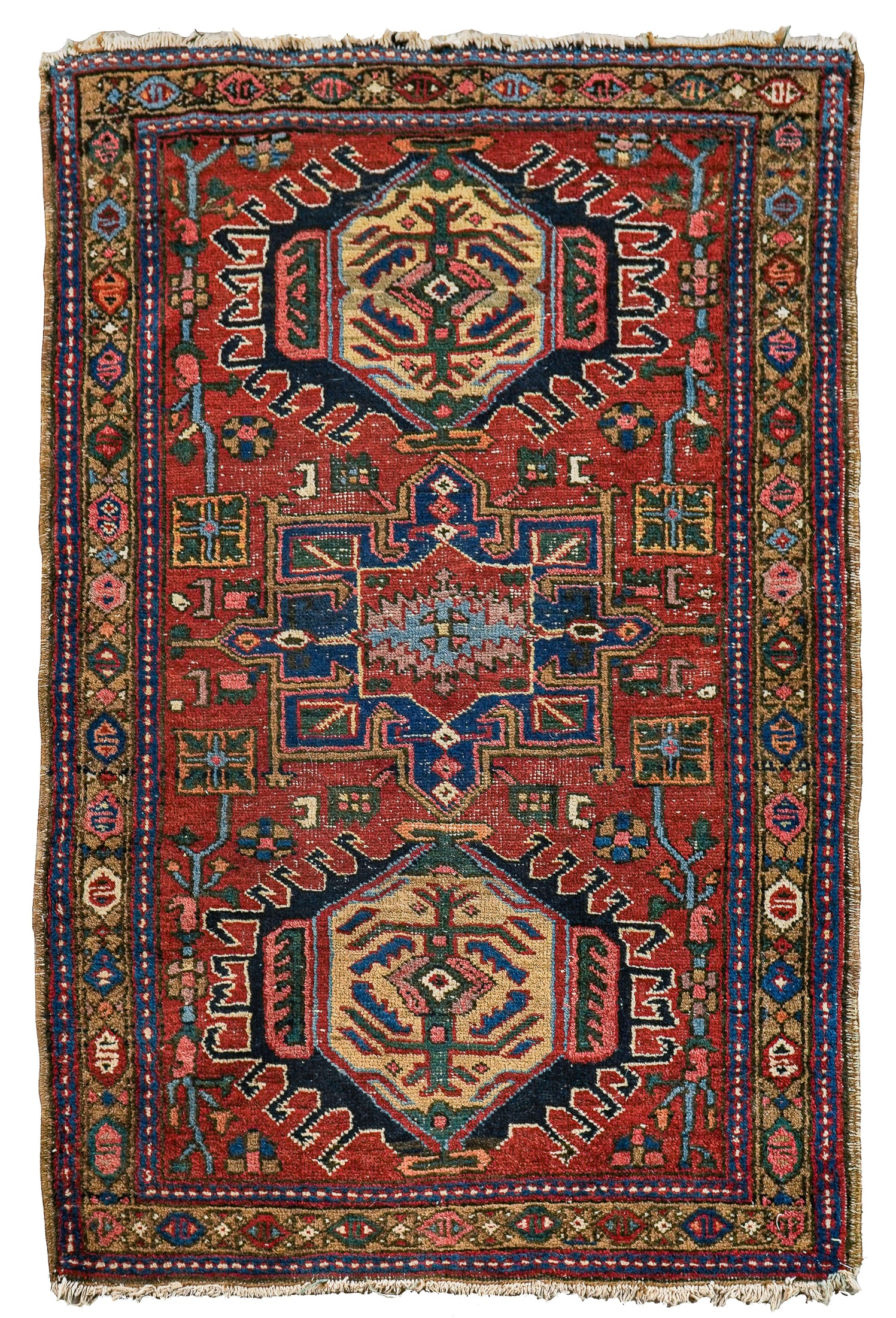 Early 20th c Persian Kazak Area rug (1 of 4)