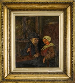 18th c Dutch School Tavern interior