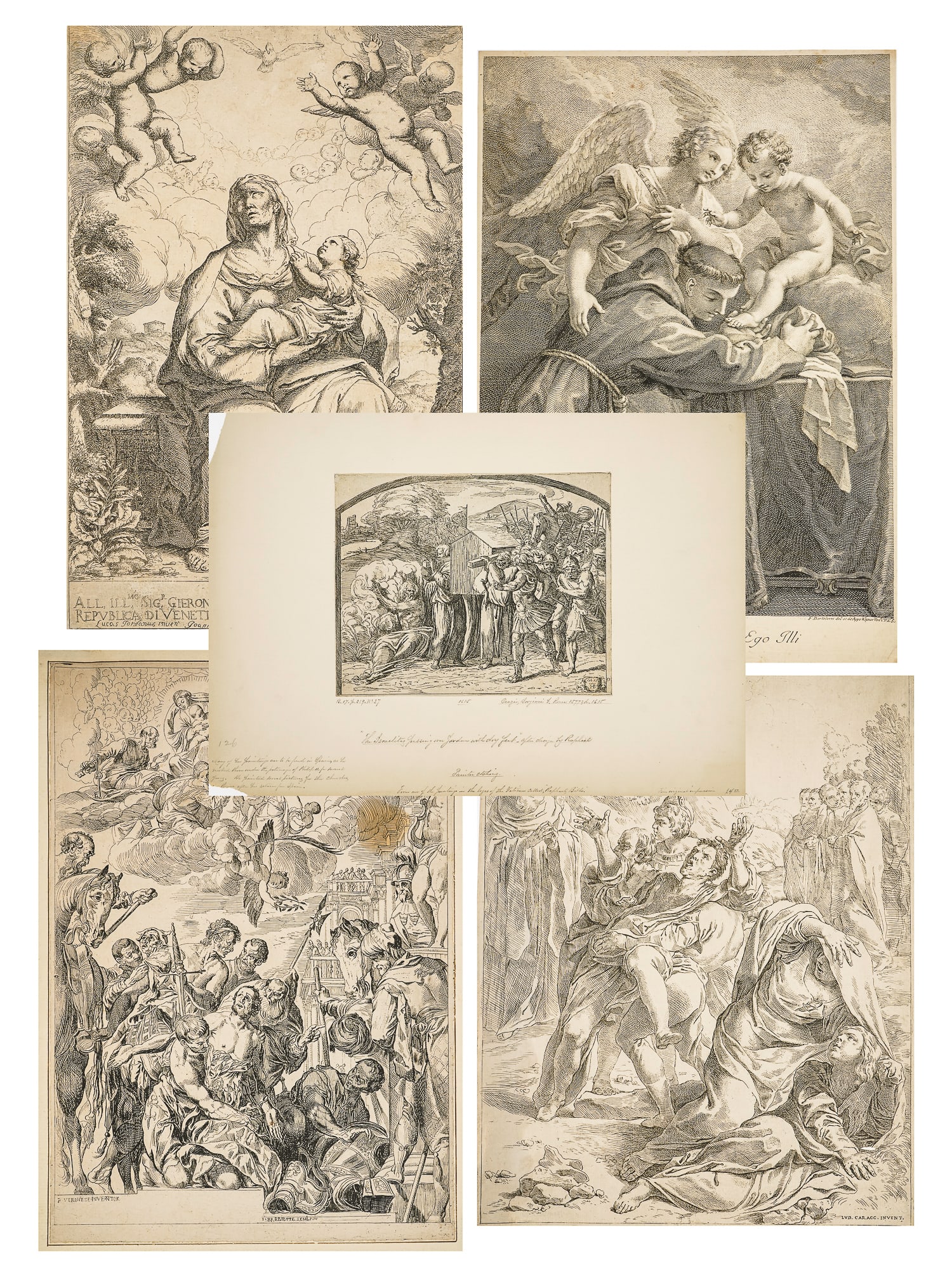 Five Small 17th/18th c Religious Engravings (1 of 7)