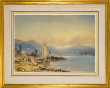 19th c Italian School Watercolor