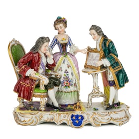 Royal Vienna Porcelain Romantic Figural Group