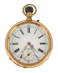 14k Open Face Pocket Watch