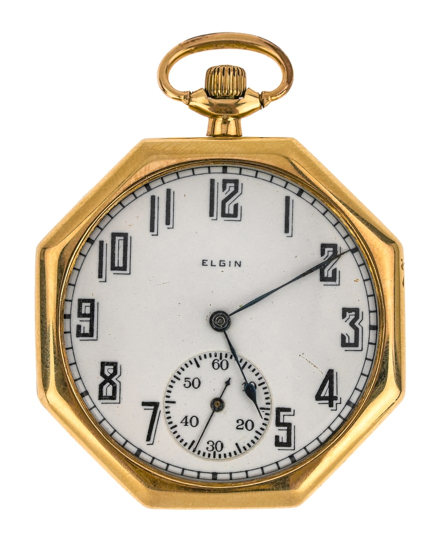 14k Elgin Open Face Pocket Watch (1 of 2)