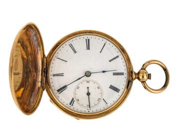 14k Closed Face Richard & Co Pocket Watch