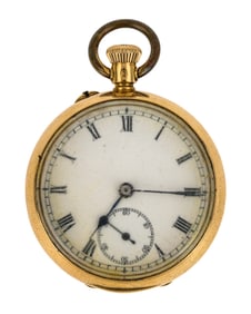 18k Open Face Pocket Watch