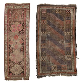 Two Early 20th c Afghani Area Rugs