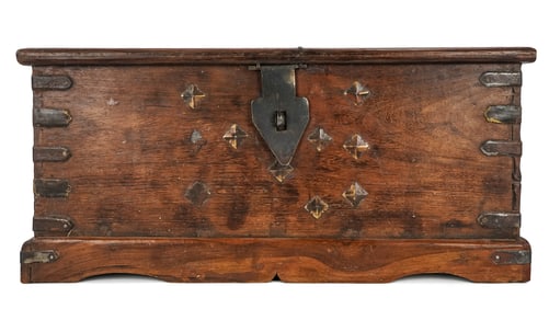 18th c Walnut Blanket Box