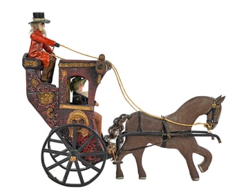 Mid 20th c English Hansom Cab Model