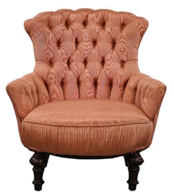 19th c Tufted Boudoir chair