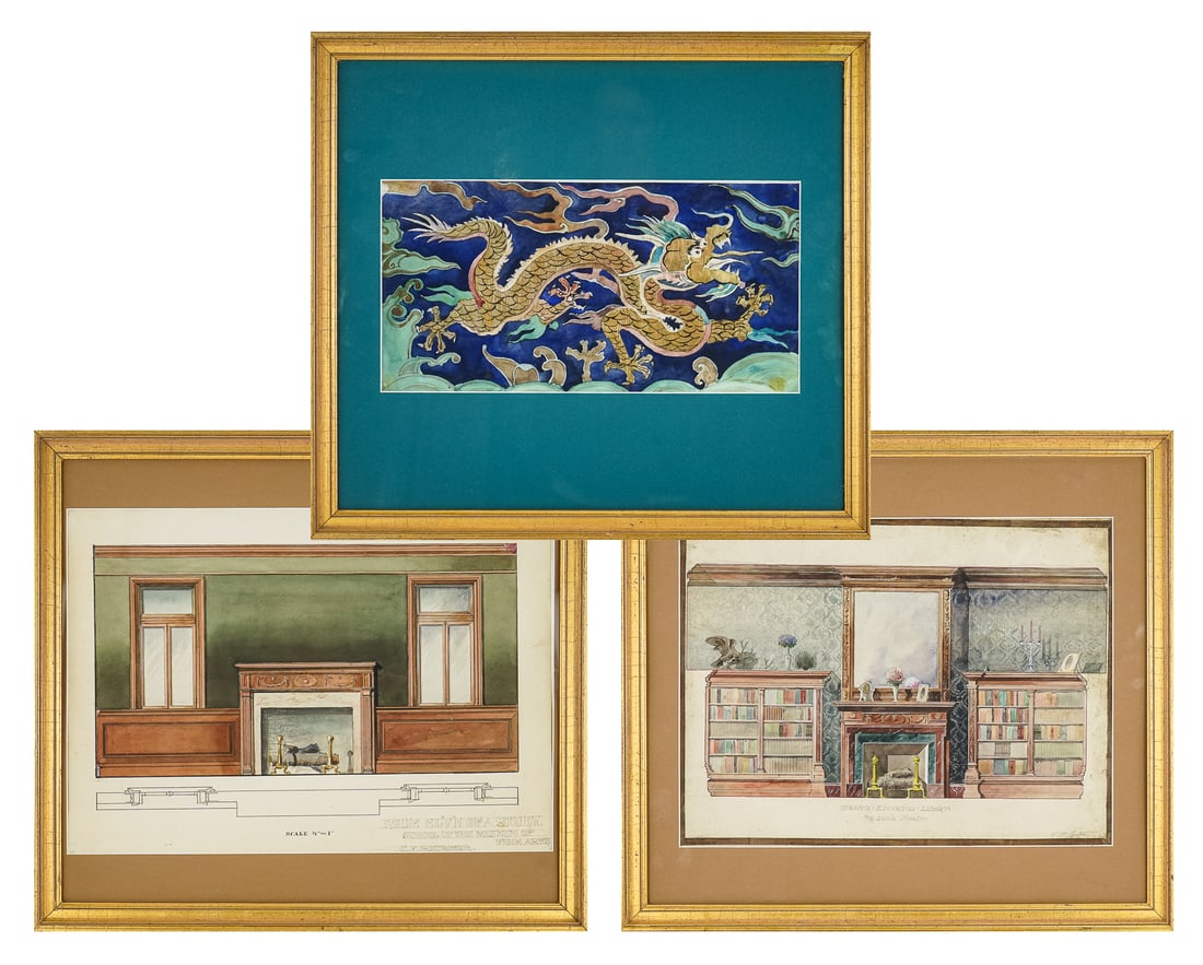 CF Richter (AM 20thc) Three drawings (1 of 7)