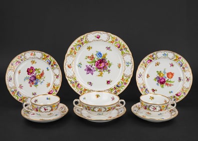 16 pcs Union Street California Art Glass Stemware