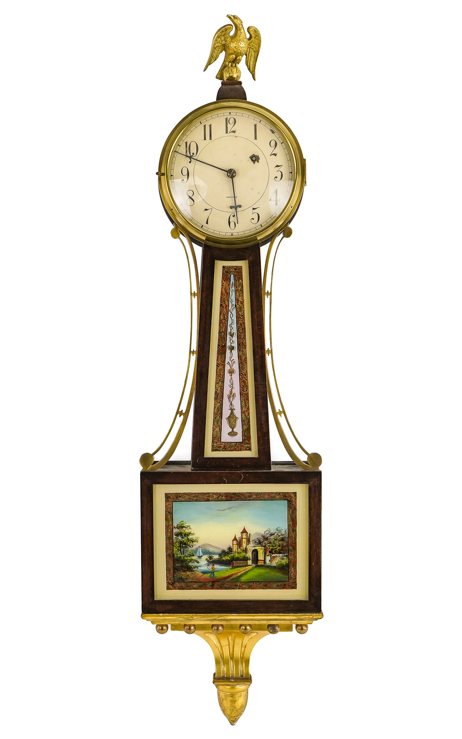 Waltham Presentation Banjo Clock (1 of 5)