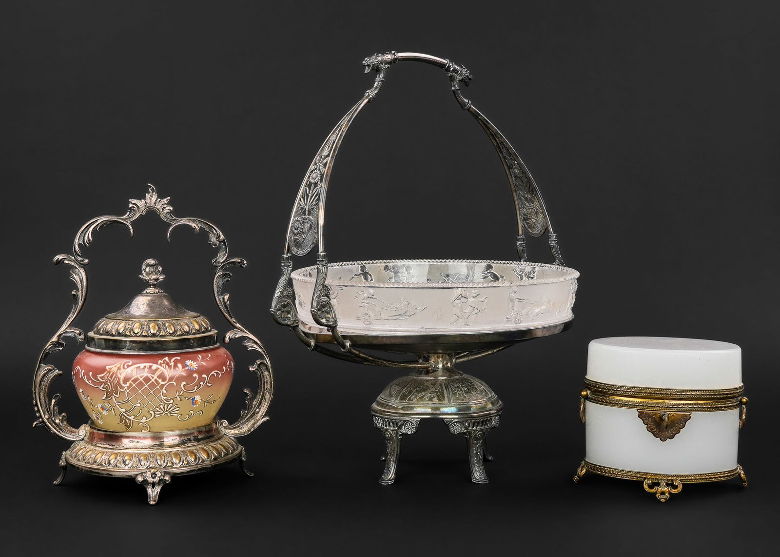 Victorian Brides Basket, Castor, Cologne Set (1 of 8)