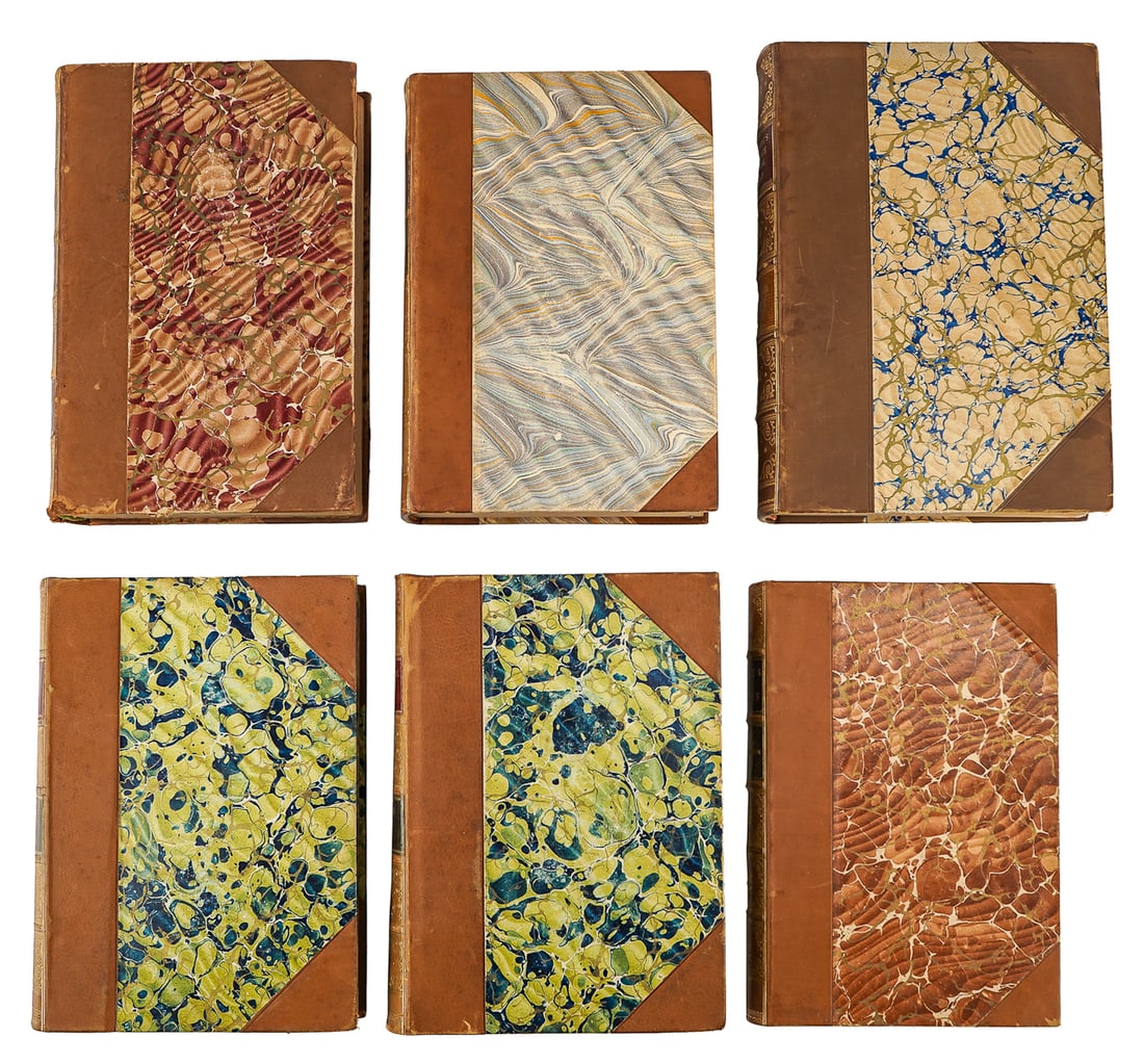 Group of Fine 3/4 calf bound gilt books (1 of 9)