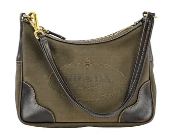 Prada Mini Jacquard hobo/shoulder bag