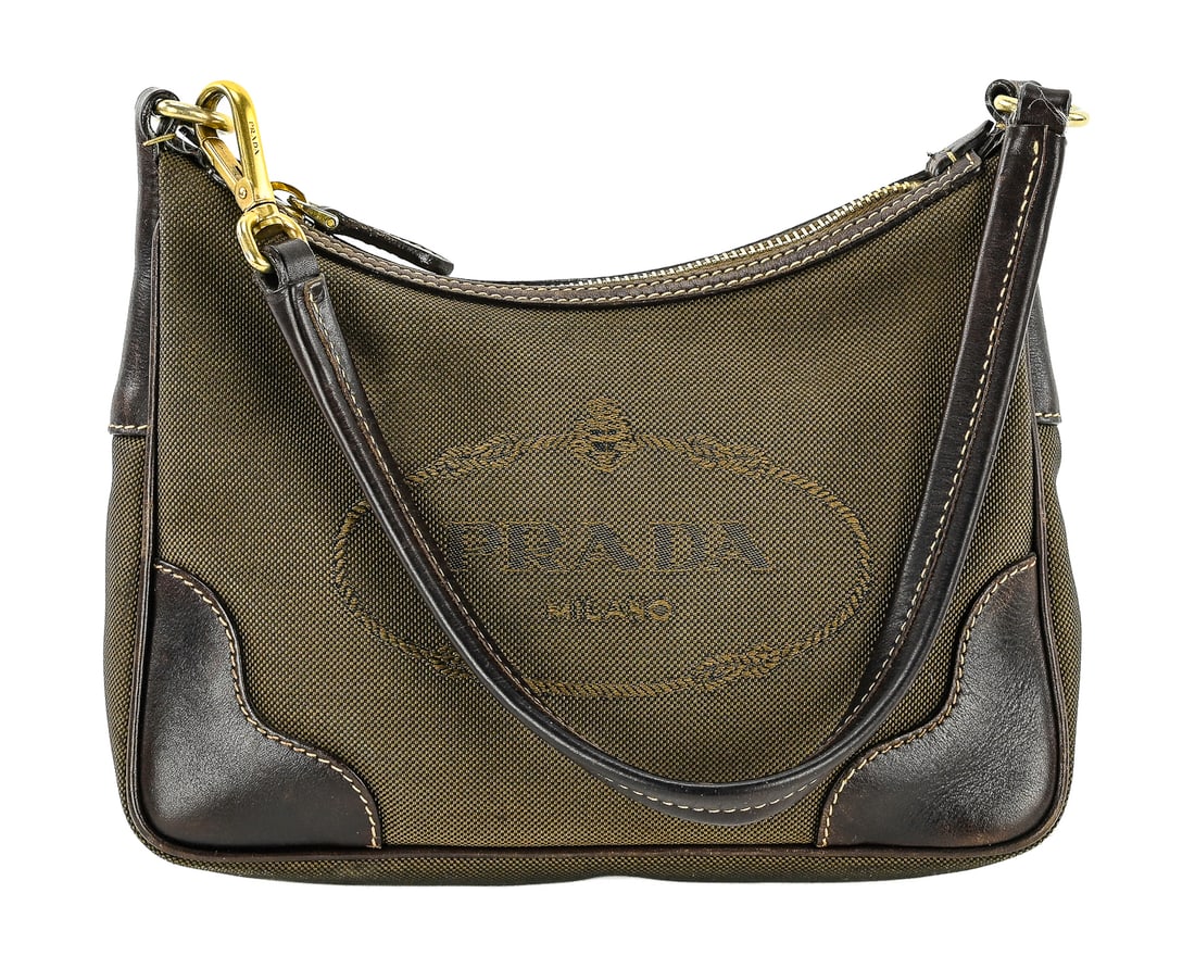 Prada Mini Jacquard hobo/shoulder bag (1 of 5)