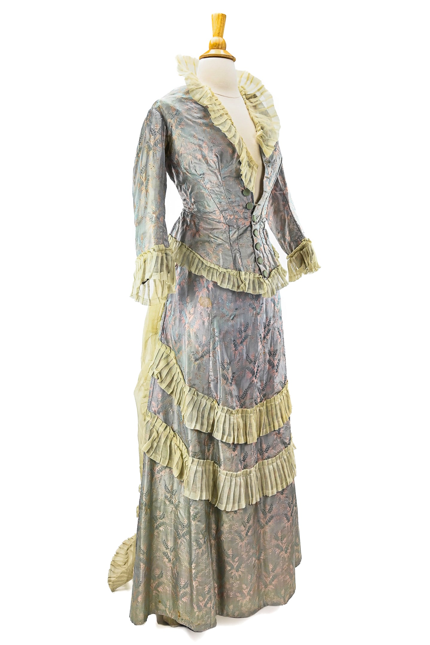 Victorian Silk Two Part Dress (1 of 4)