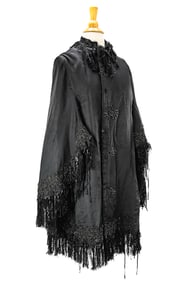 Fine Victorian Jett Beadwork Cape