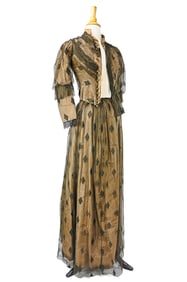 Victorian Copper Two Part Dress
