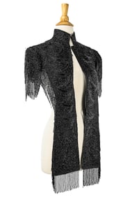 Victorian Ornate Jet Bead Cape & Collar