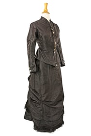 Mid Victorian Satin Jacket and Skirt
