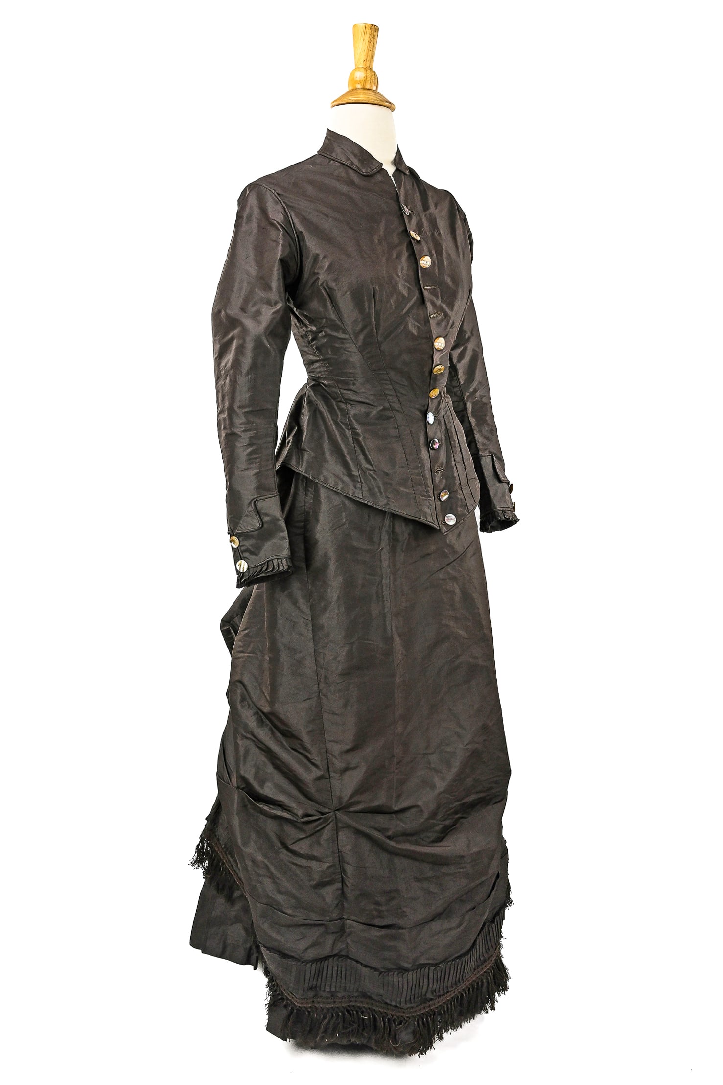Mid Victorian Satin Jacket and Skirt (1 of 5)