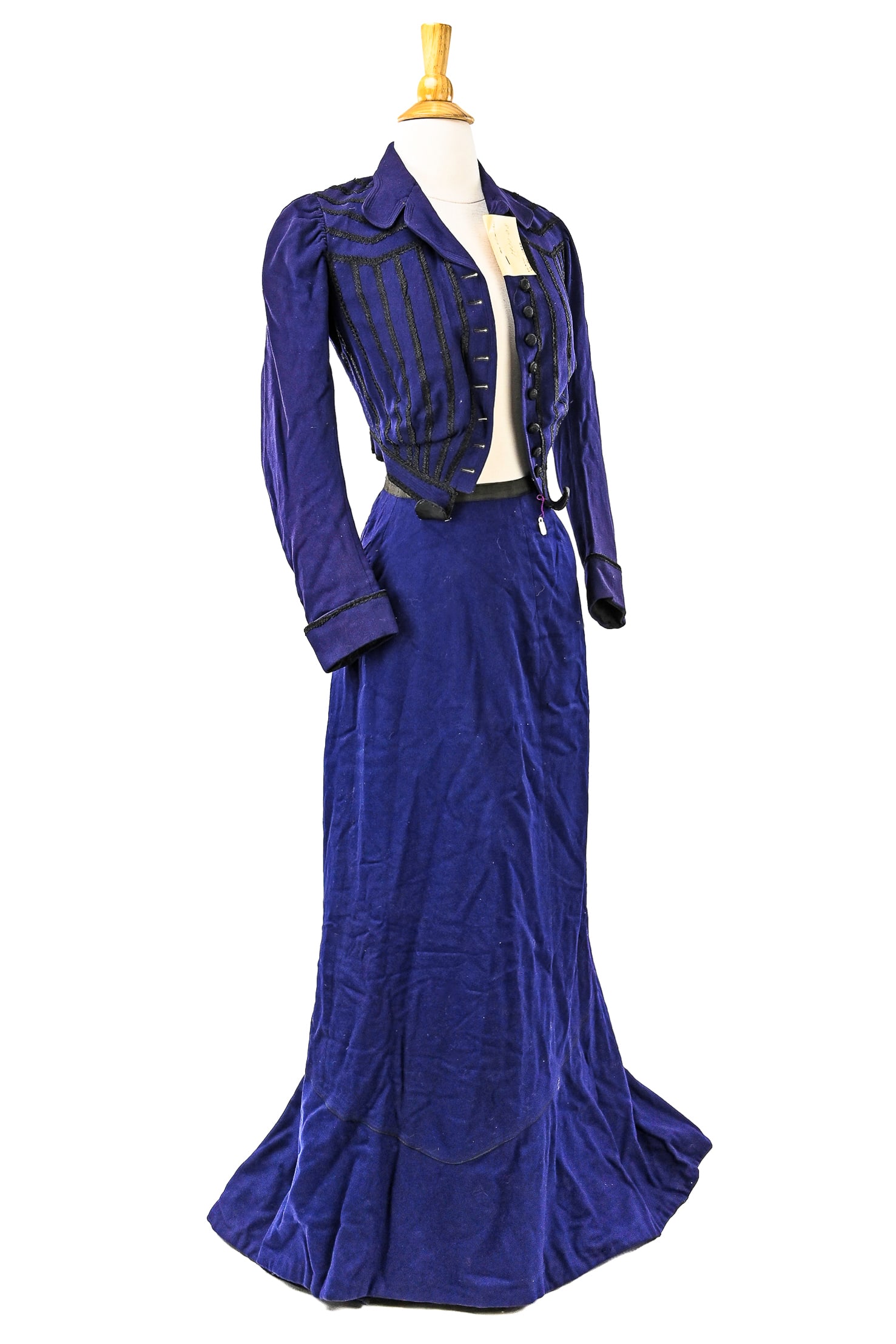 Victorian Late 19th c Deep Purple Jacket & Skirt (1 of 5)