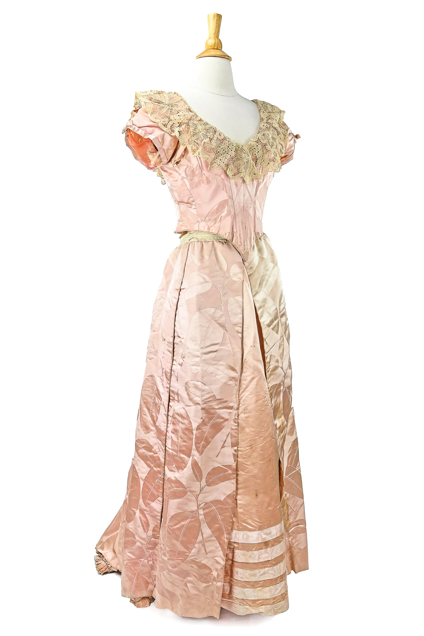 Victorian Brocade Silk Two Part Outfit (1 of 4)