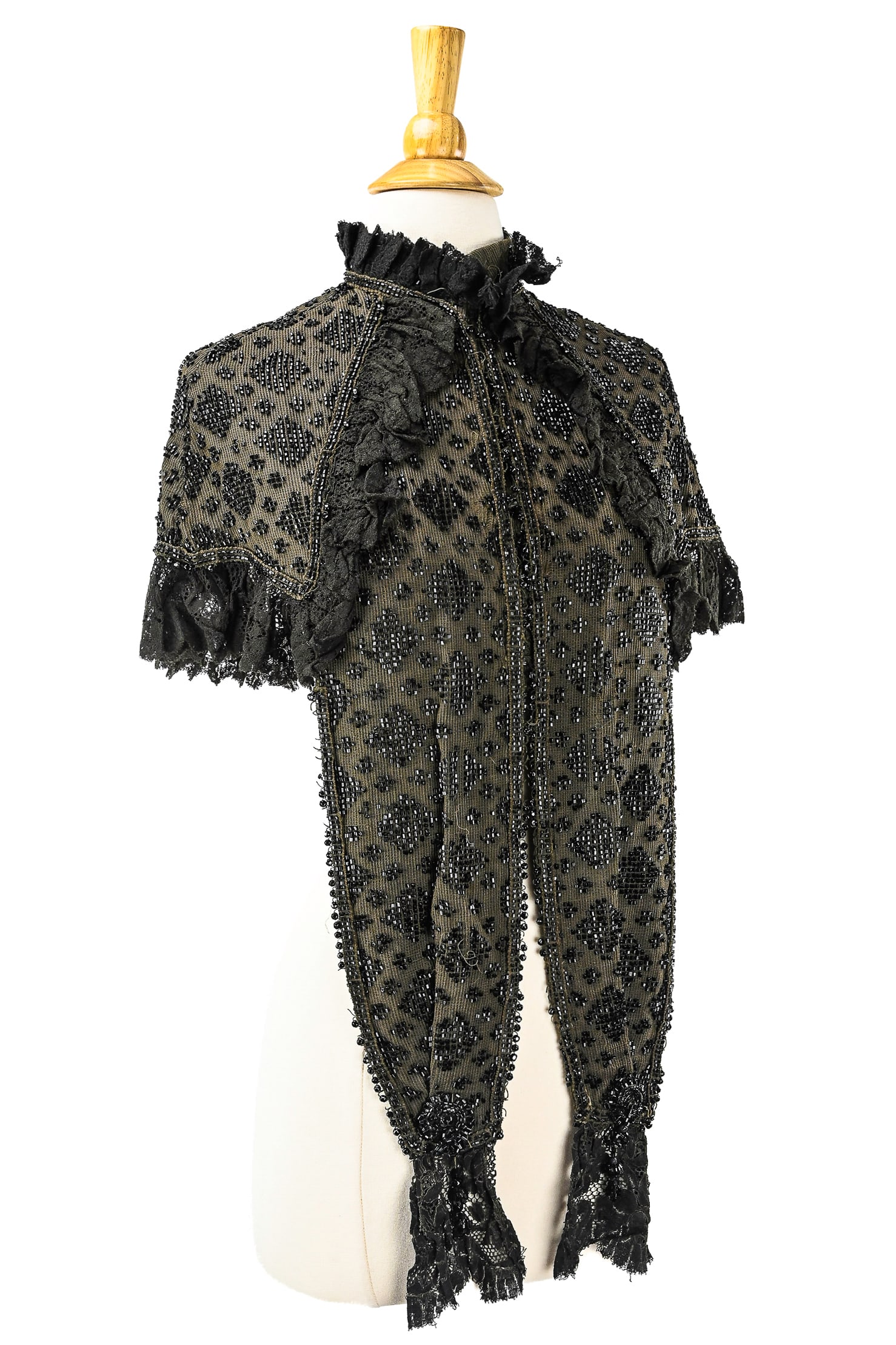Victorian Beaded Mourning Mantle (1 of 4)